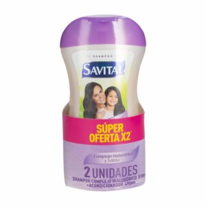 Shampoo + Acondicionador Hialuronico SAVITAL Botella 510 Ml+490 Ml