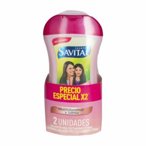 Shampoo + Acondicionador Con Multivitaminas SAVITAL Pack 1000 Ml