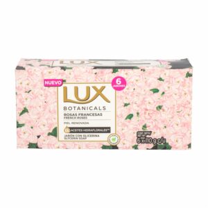 Jabón En Barra Fragancia Rosas Francesas LUX 6x100G