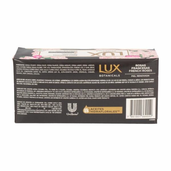 Jabón En Barra Fragancia Rosas Francesas LUX 6x100G - Imagen 2