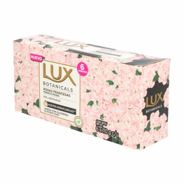 Jabón En Barra Fragancia Rosas Francesas LUX 6x100G - Imagen 3