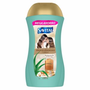 Shampoo Para Cabello Con Serúm De Aminoácidos Y Sábila SAVITAL 900 Ml