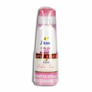 Shampoo + Acondicionador Hidra Liso Hialurónico DOVE 2 X 200 Ml