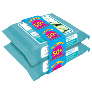 Toallitas Desmaquillantes Hidratación Facial OPUS Pack 2 x 25 Uds