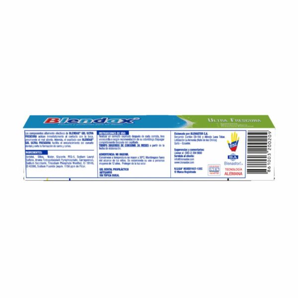 Crema Dental Ultra Frescura BLENDAX 75 Ml - Imagen 2