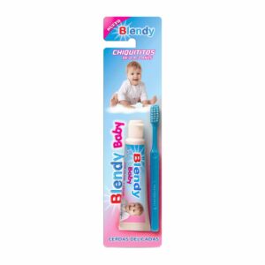 Kit Higiene Bucal Infantil Chiquititos Baby Pasta + Cepillo BLENDY Pack X 2 Uds
