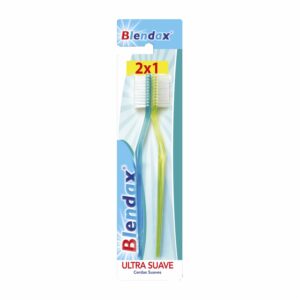 Cepillo Dental Ultra Cerdas Suaves BLENDAX Pack X2 U