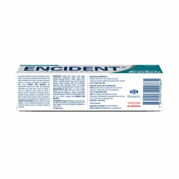 Crema Dental Para Brackets ENCIDENT 101 G - Imagen 2