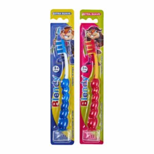 Cepillo Dental Infantil Con Tapa Protectora +3 Años Cerda Extra Suave BLENDY Unidad