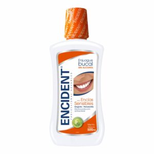 Enjuague Bucal Sabor A Menta Fresca Encías Sensibles Sin Alcohol ENCIDENT 500 Ml