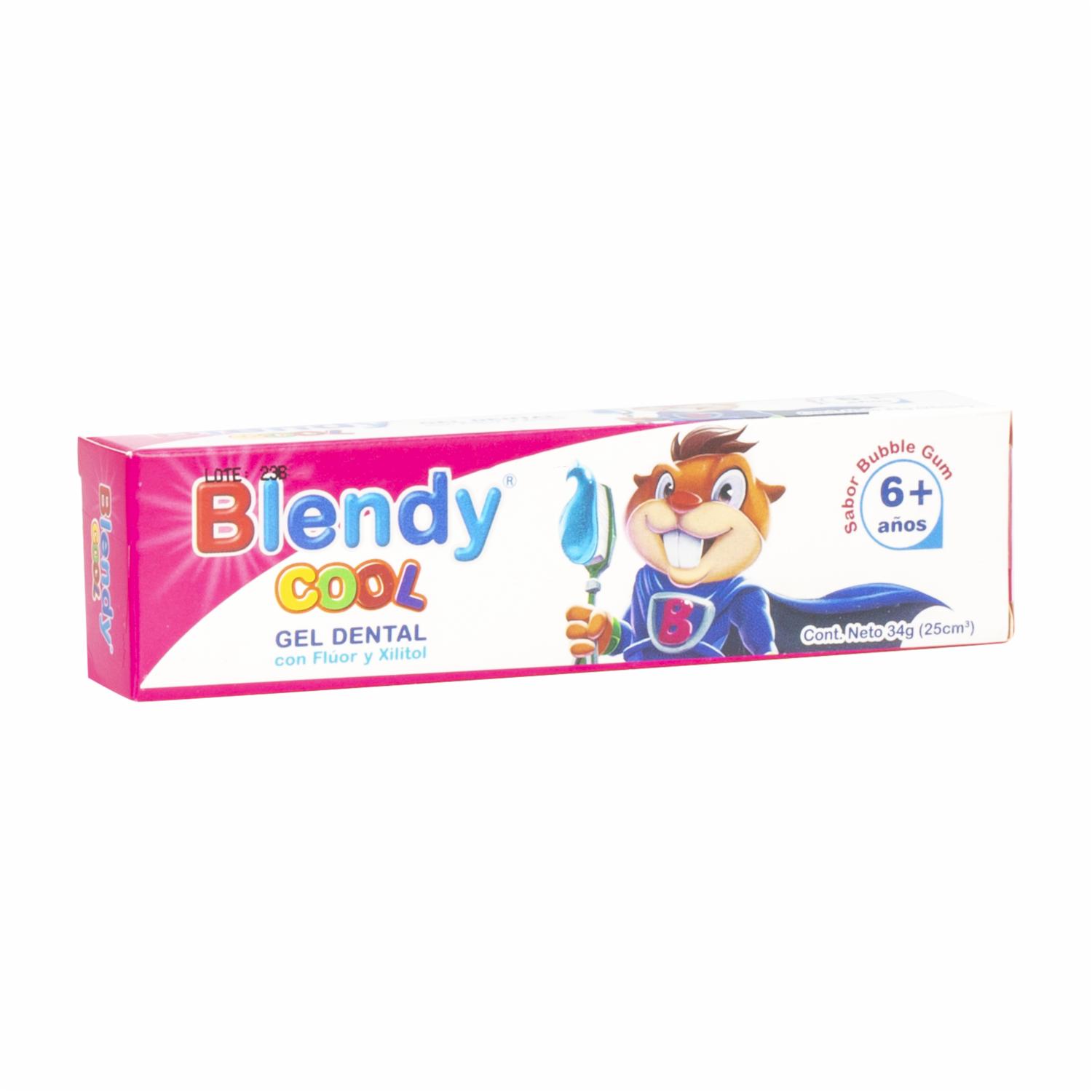 Crema Dental Infantil Cool Bubble Gum 6 Años BLENDY 34 G - Imagen 3