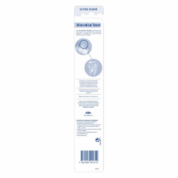 Cepillo Dental Sensitive Cerdas Suaves BLENDAX Unidad - Imagen 2
