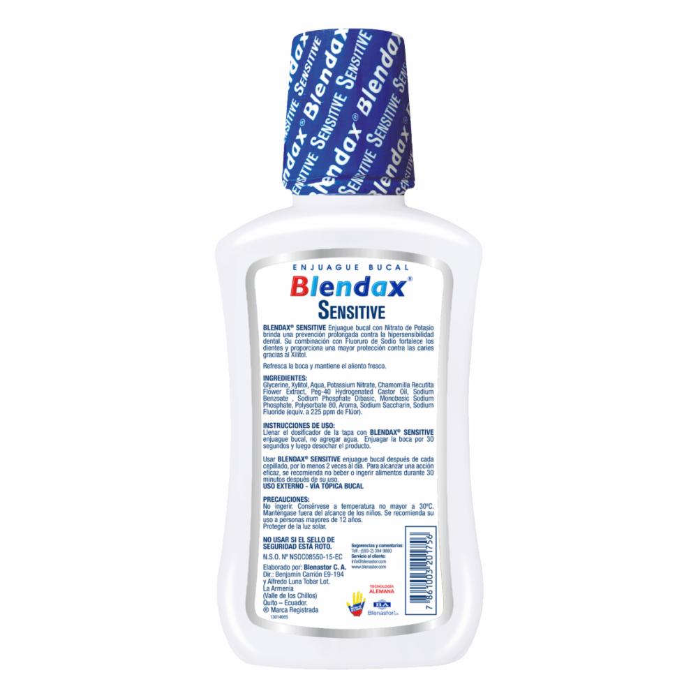 Enjuague Bucal Sensitive BLENDAX 300 Ml - Imagen 2