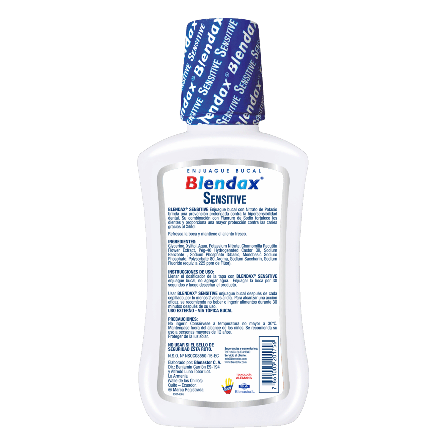 Enjuague  Bucal Sensitive BLENDAX 300 Ml