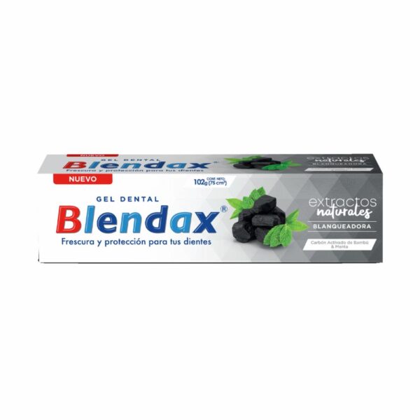 Crema Dental Extractos Naturales Bambú Con Carbón Activado BLENDAX 102 G