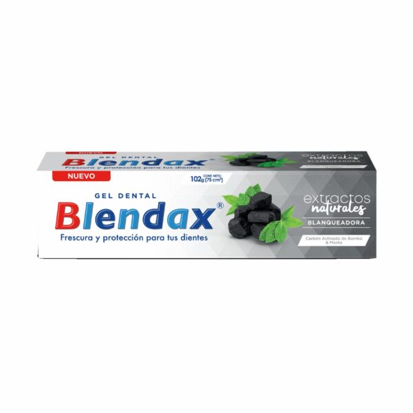 Crema Dental Extractos Naturales Bambú Con Carbón Activado BLENDAX 102 G
