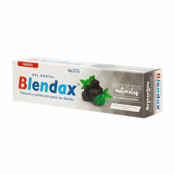 Crema Dental Extractos Naturales Bambú Con Carbón Activado BLENDAX 102 G - Imagen 3