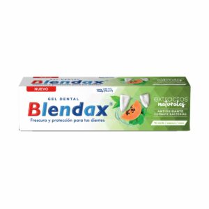 Crema Dental Con Extractos Naturales Té Verde Y Papaya BLENDAX 102 G