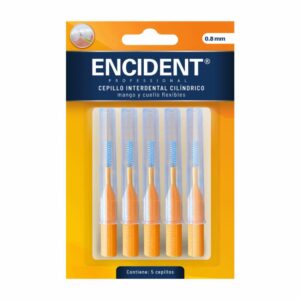 Cepillo Interdental Cilíndrica con mango antideslizante ENCIDENT X5 Uds