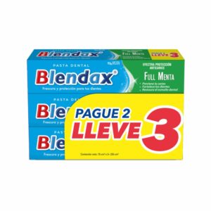 Crema Dental Full Menta BLENDAX 3 X 75 G