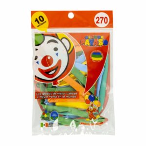 Globo 270 Surtidos PAYASO X 10 Uds