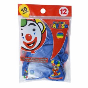 Globos Azul N12 PAYASO X 10 Uds