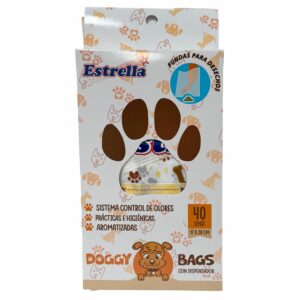 Funda De Recolección Para Desechos De Mascotas Con Dispensador ESTRELLA X 40 Uds