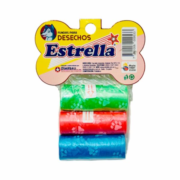 Funda De Recolección Para Desechos De Mascotas ESTRELLA X 45 Uds - Imagen 2