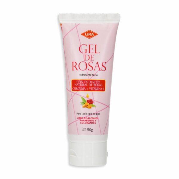 Gel Facial De Rosas Cúrcuma Con Vitamina E LIRA 50 G - Imagen 2