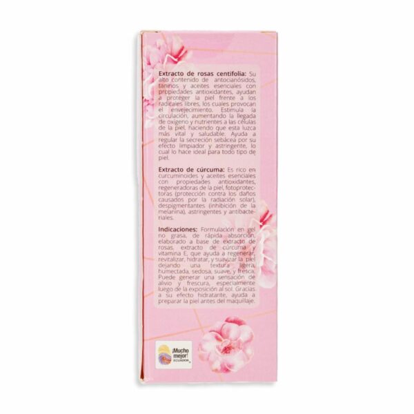 Gel Facial De Rosas Cúrcuma Con Vitamina E LIRA 50 G - Imagen 5
