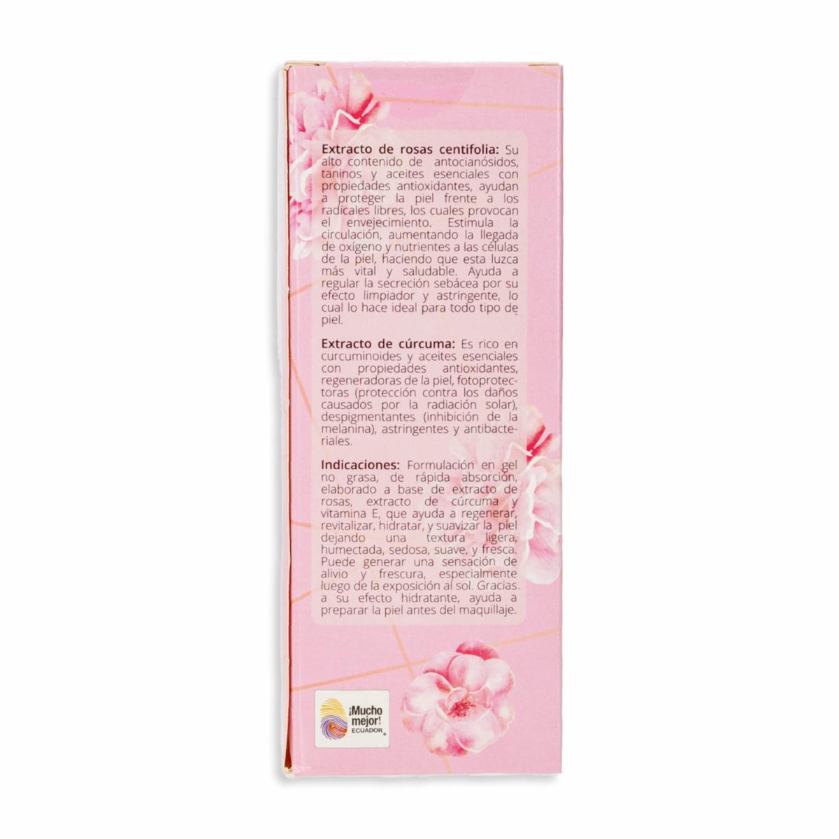 Gel Facial De Rosas Cúrcuma Con Vitamina E LIRA 50 G