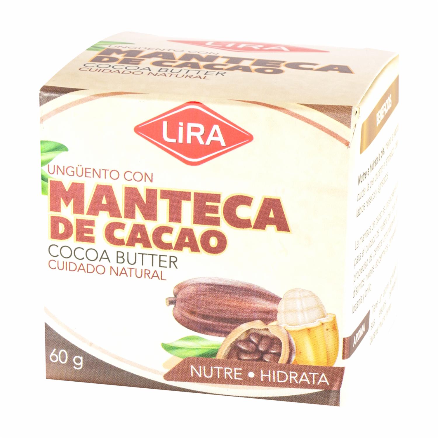 Manteca De Cacao Nutre E Hidrata LIRA 60 G - Imagen 3