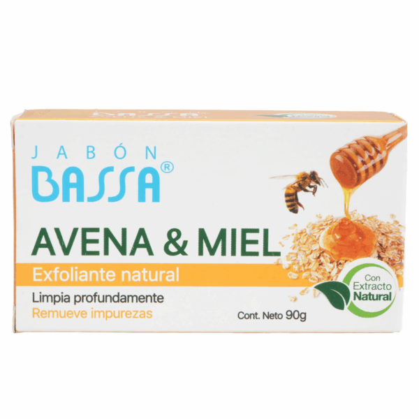 Jabón De Tocador Con Avena Y Miel BASSA 90 G - Imagen 2