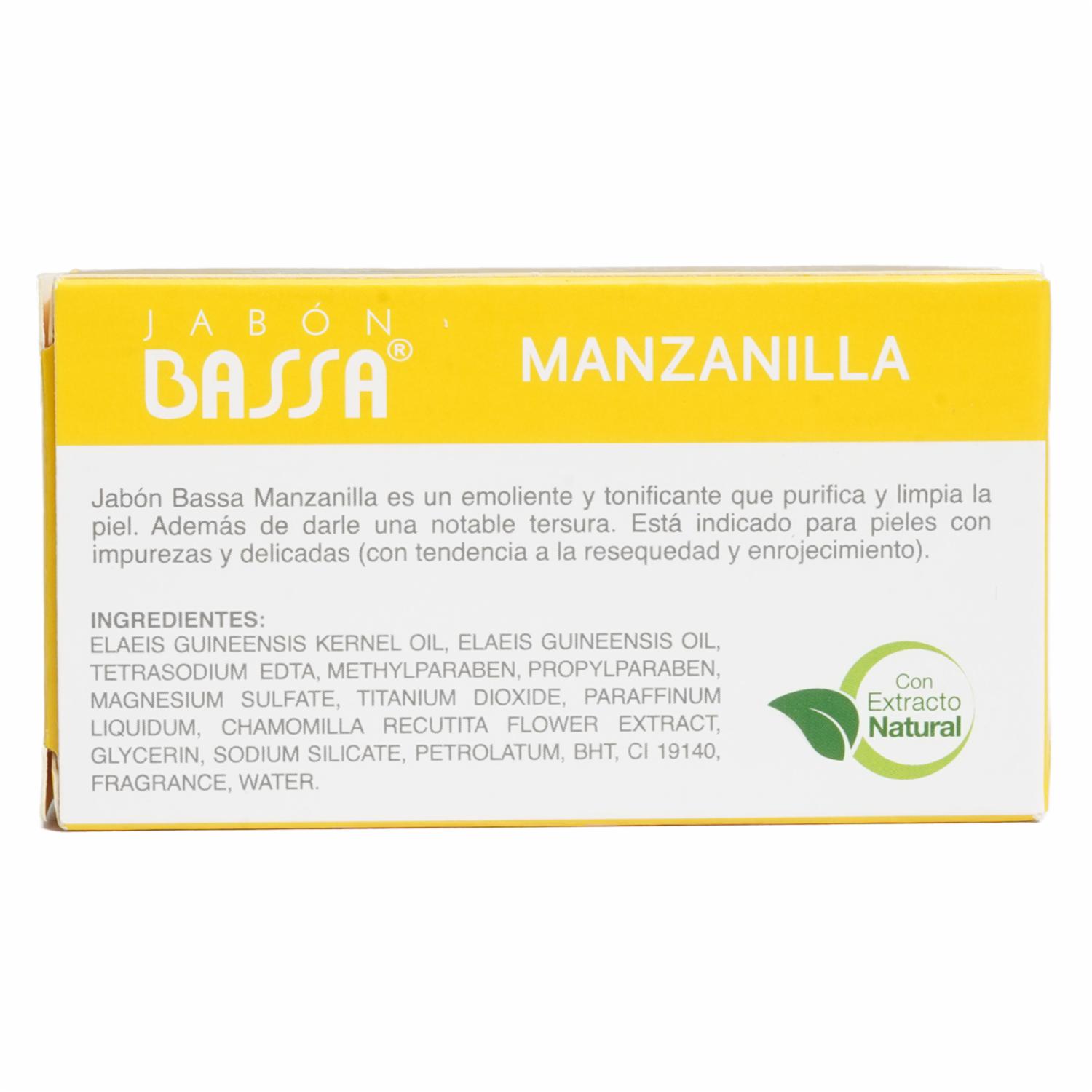 Jabón De Tocador Con Manzanilla BASSA 90 G - Imagen 3