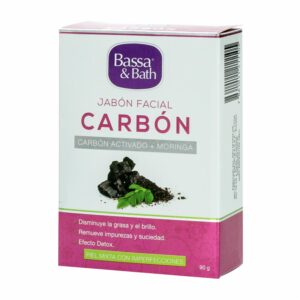 Jabón Facial Con Carbón Activado BASSA 90 G
