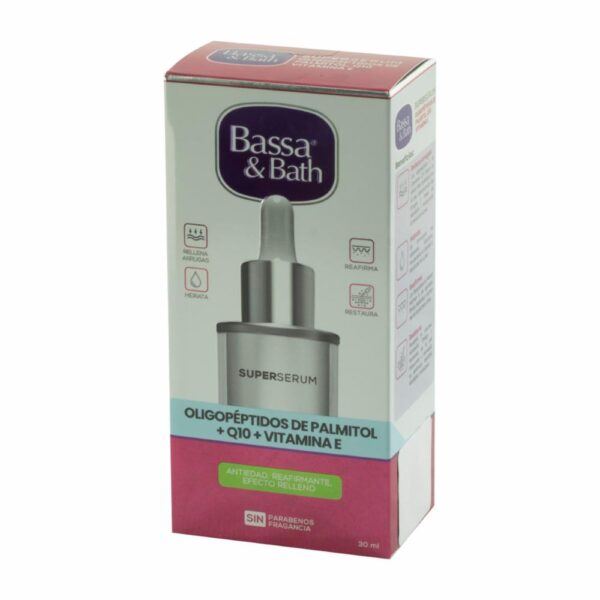 Serum Facial Súper Oligope + Palmitol + Q10 Y Vitamina E BASSA & BATH 30 Ml