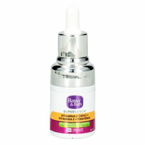 Serum Facial Súper Vitamina C + Vitamina E + Pantenol BASSA & BATH 30 Ml