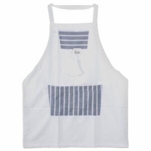 Delantal Con Bolsillos Tono Blanco KARRY`S L