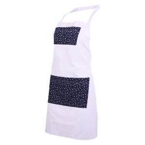 Delantal Con Bolsillos Tono Blanco KARRY`S L