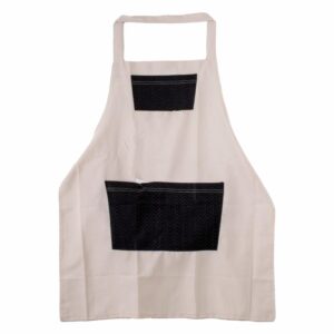 Delantal Con Bolsillos Tono Beige KARRY`S L