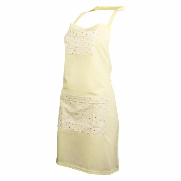 Delantal Con Bolsillos Tono Beige KARRY`S L
