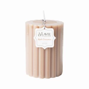Vela Acanalada Moca LAVEL 10 X 7 Cm
