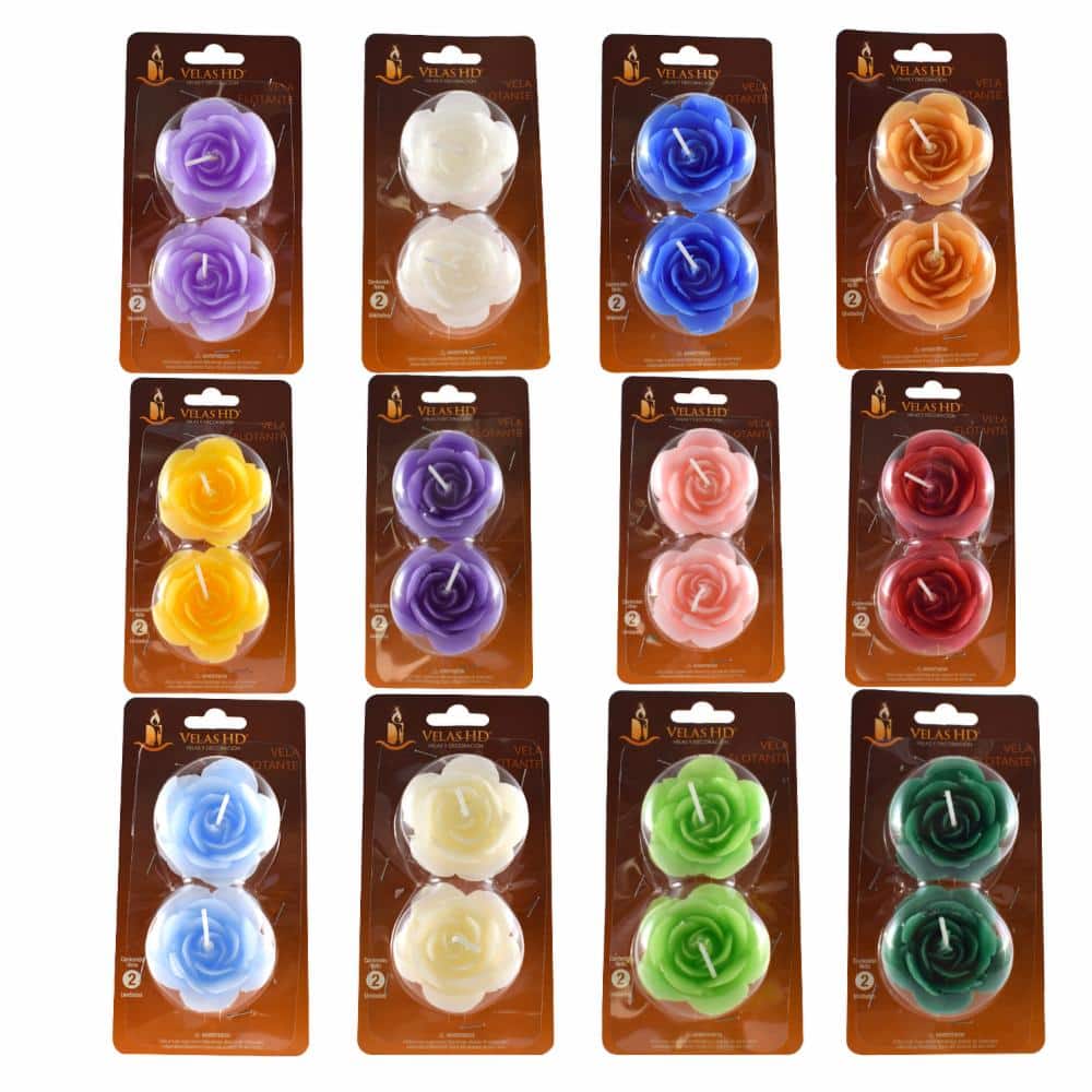 Vela Flotante Tipo Flor VELAS HD 2 U