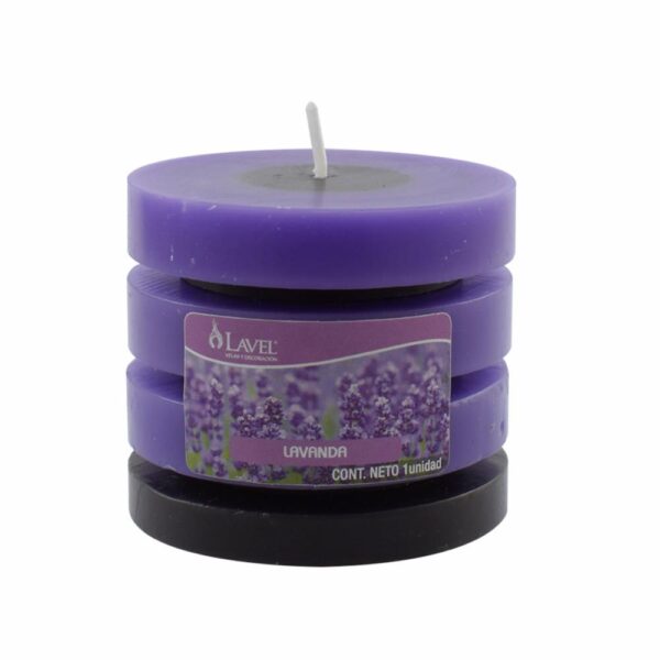 Vela Anillillo Morado LAVEL Redondo - Imagen 2