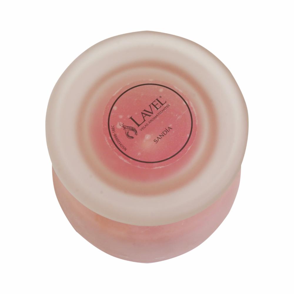 Vela Vaso Bombonera Gj9 Sandia LAVEL 8,5 X 9,5 CM - Imagen 2