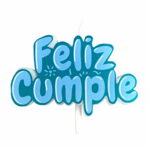 Vela Cumpleaños Feliz Cumple Azul LAVEL 11,2 X 15,3