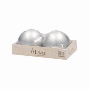 Set Bolas 200 X 2 Lac Plata LAVEL 11 X 6 Cm