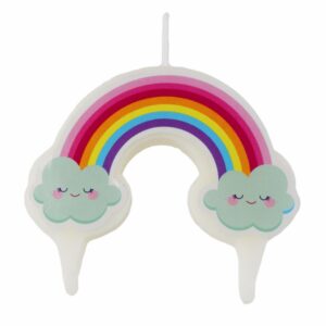 Vela De Cumpleaños Diseño Arcoíris LAVEL Unidad