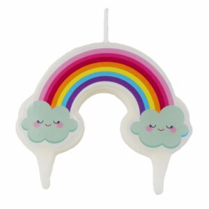 Vela De Cumpleaños Diseño Arcoíris LAVEL Unidad