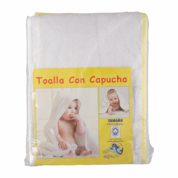 Toalla Capucha Infantil 80 X 85 Cm -  Nina   DELFIN unidad - Imagen 2